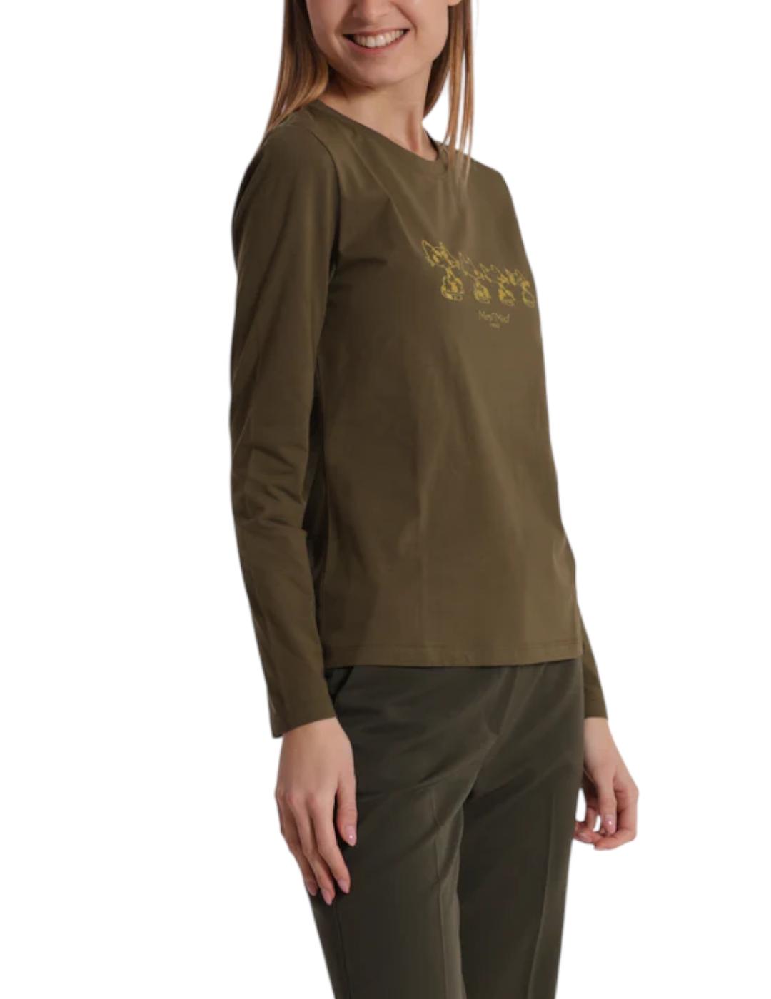 Camiseta Mimi Muà Gato Verde