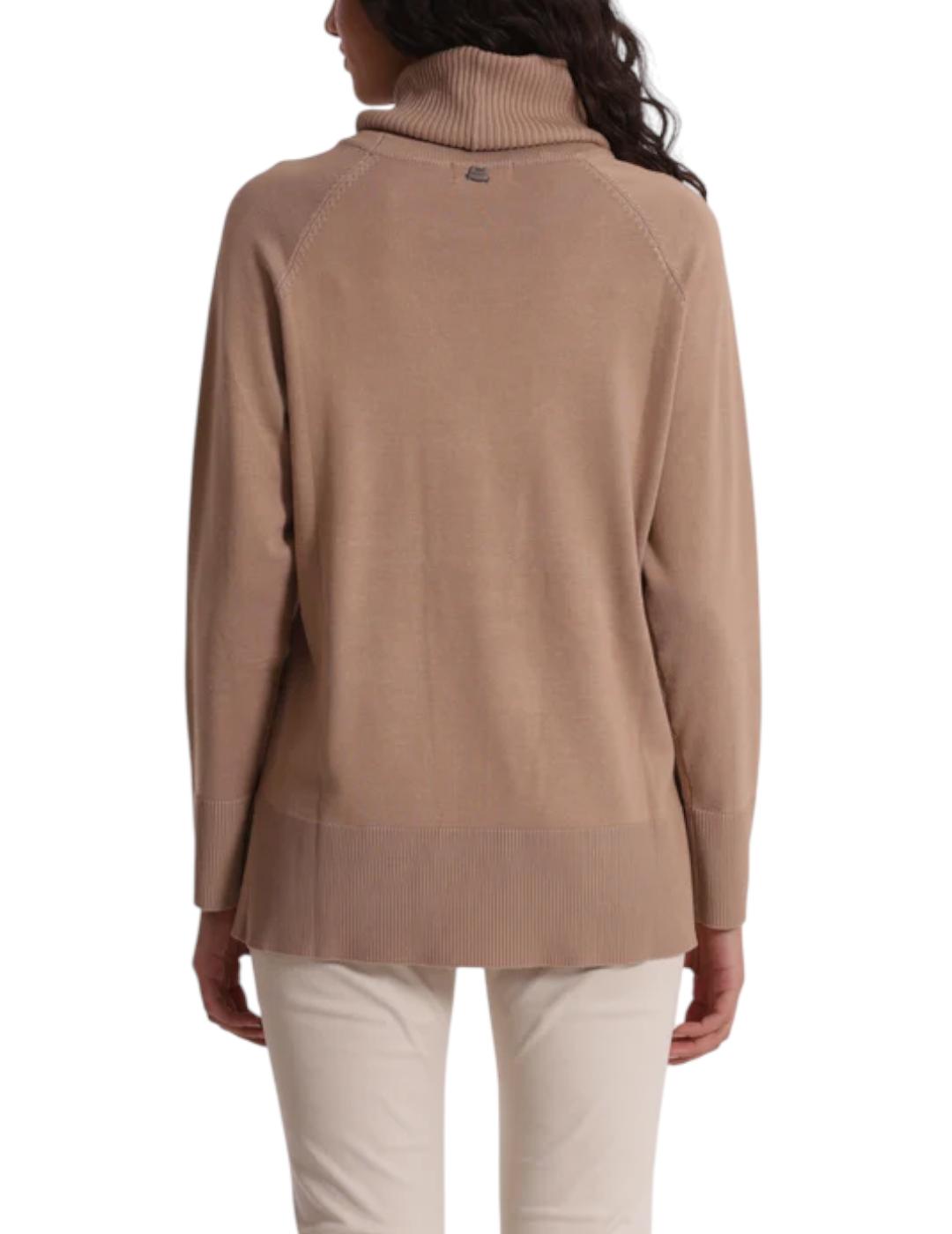 Jersey Mimi Muà Cuello Redondo Camel