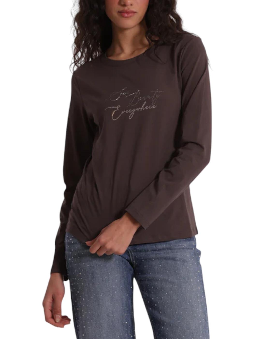 Camiseta Mimi Muà 'See Beauty'  Gris