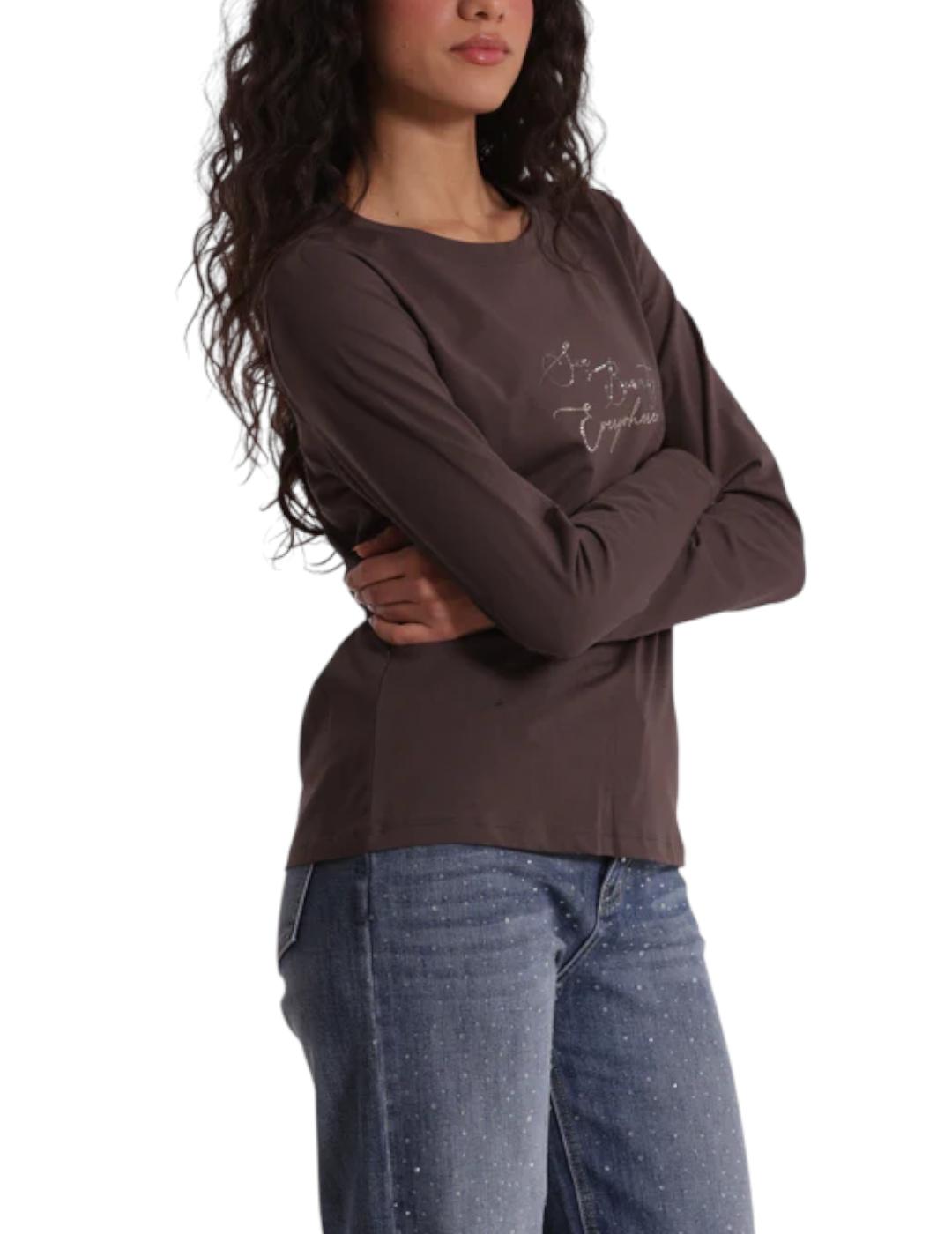 Camiseta Mimi Muà 'See Beauty'  Gris