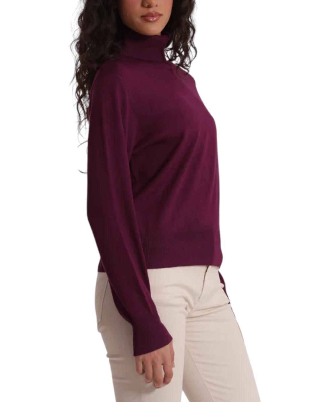 Jersey Mimi Muà Cuello Vuelto Morado