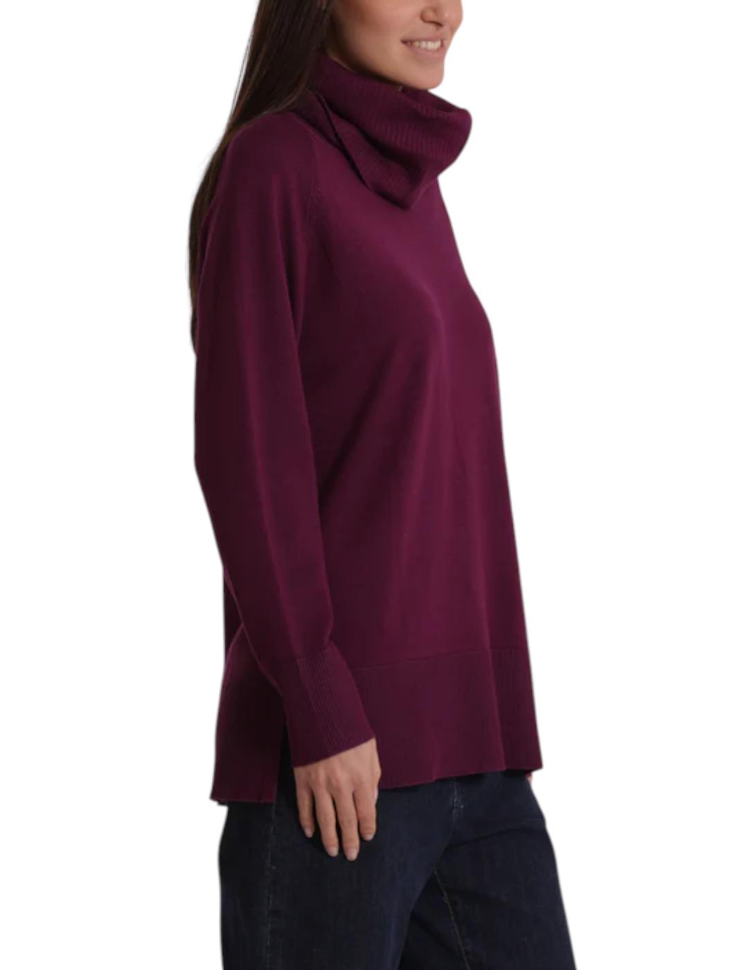 Jersey Mimi Muà Cuello Redondo Morado