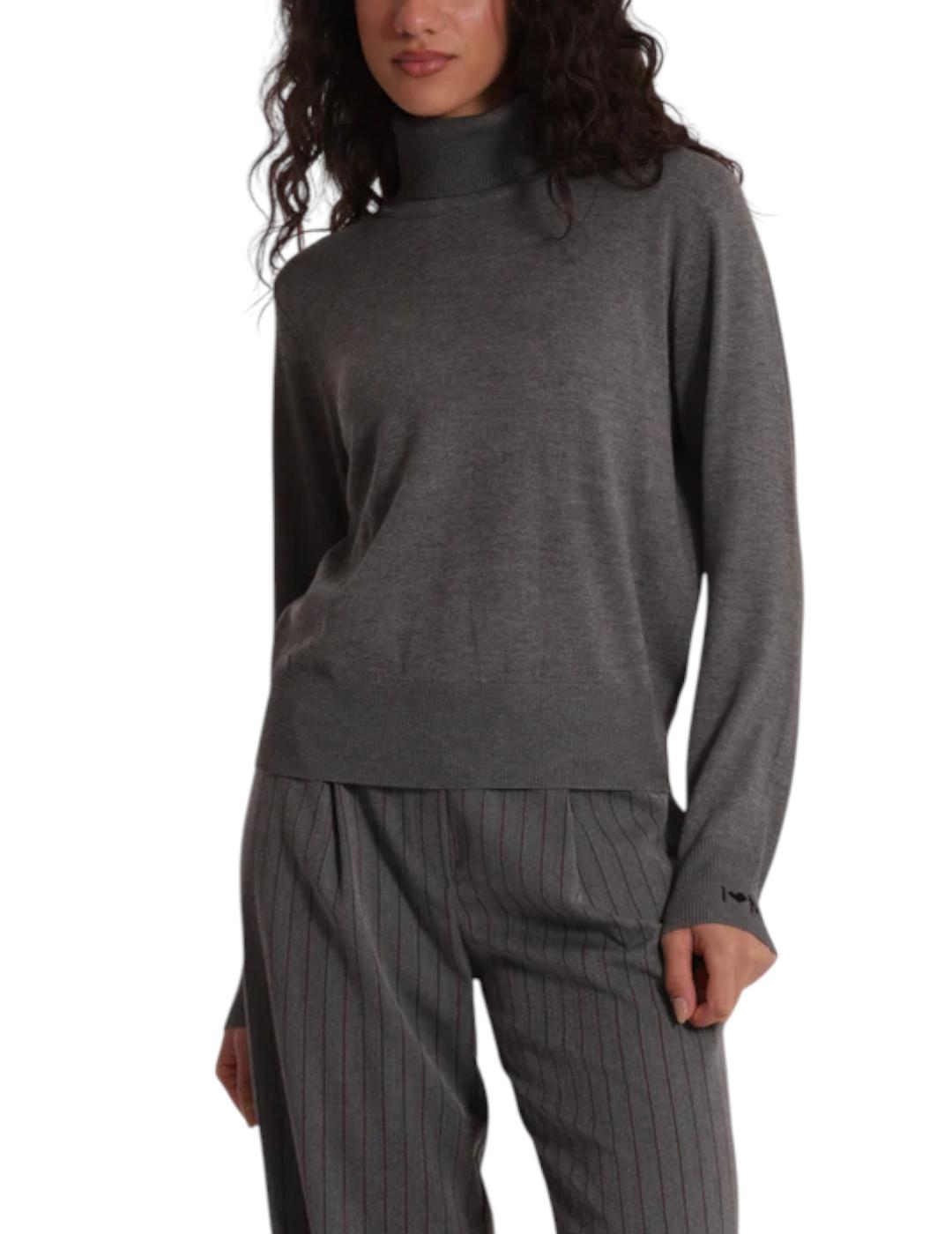 Jersey Mimi Muà Cuello Vuelto Gris