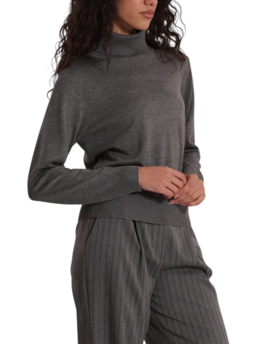 Jersey Mimi Muà Cuello Vuelto Gris