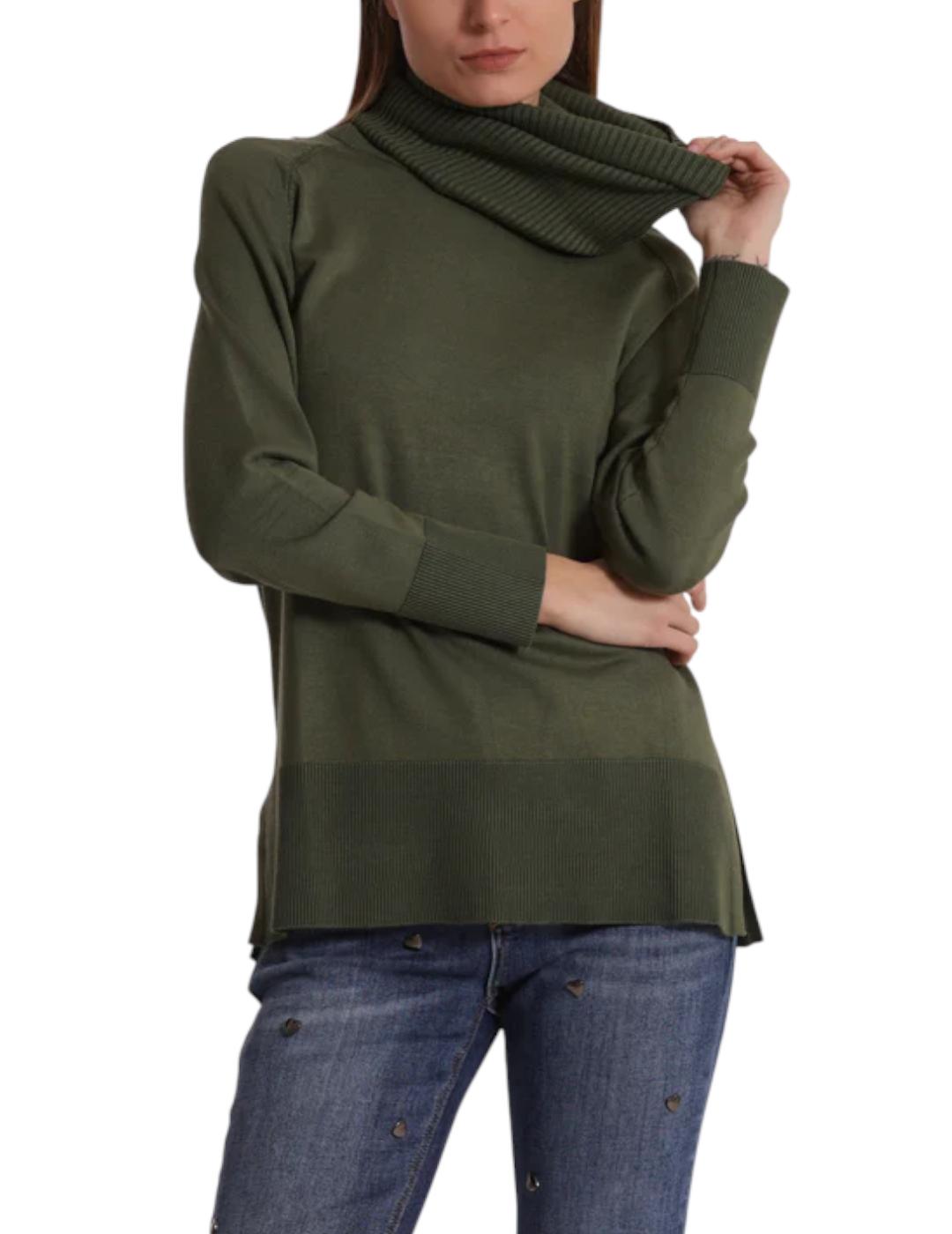 Jersey Mimi Muà Cuello Redondo Camel