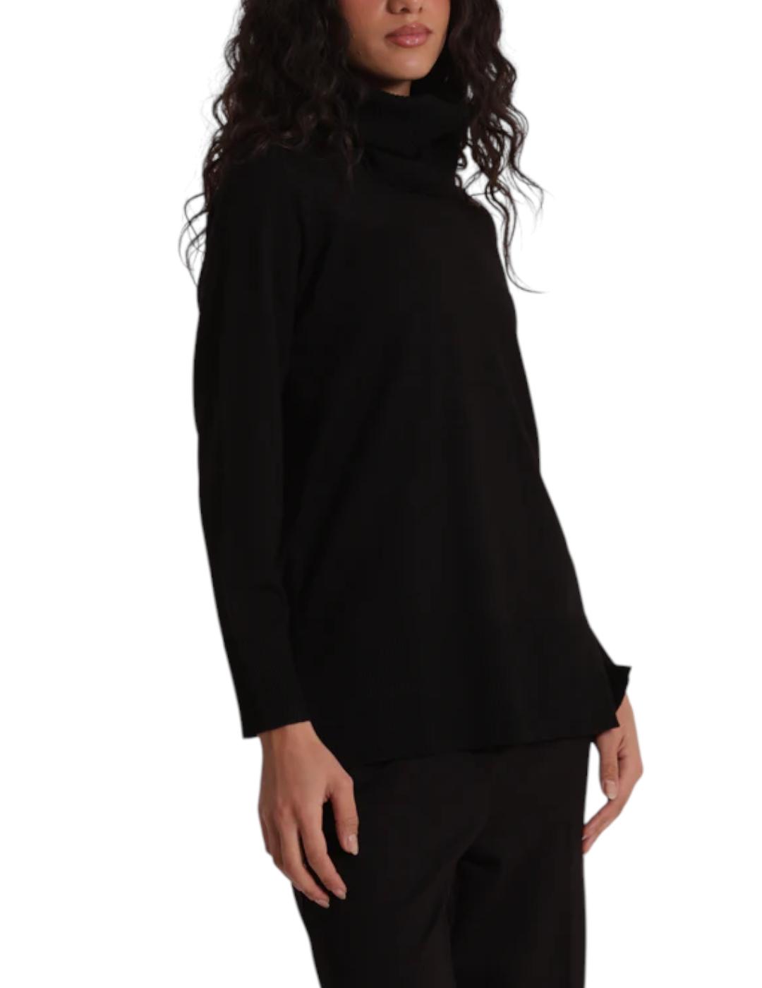Jersey Mimi-Muà Cuello Redondo Negro