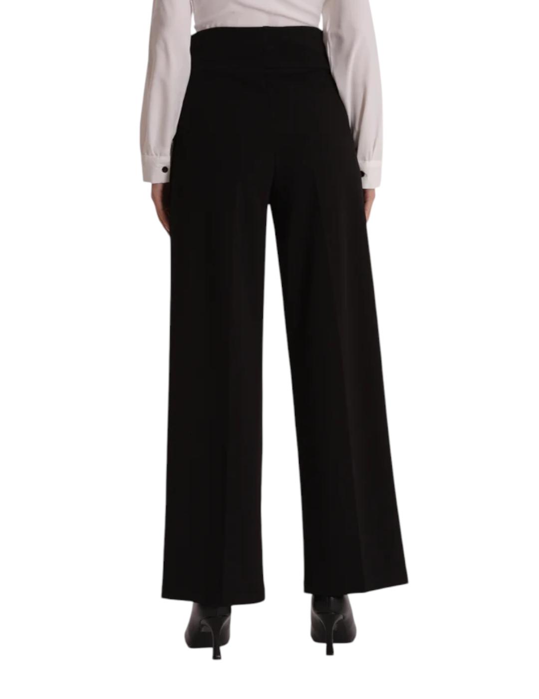 Pantalón Mimi-Muà Palazzo Crepé Negro