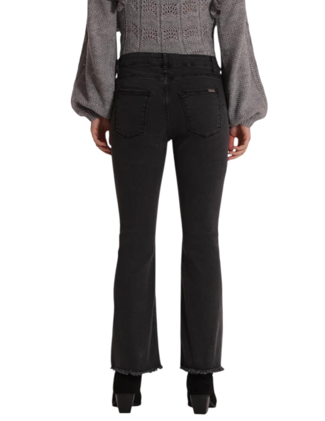 Pantalón Mimi-Muà Jeans Cropped Flare Gris