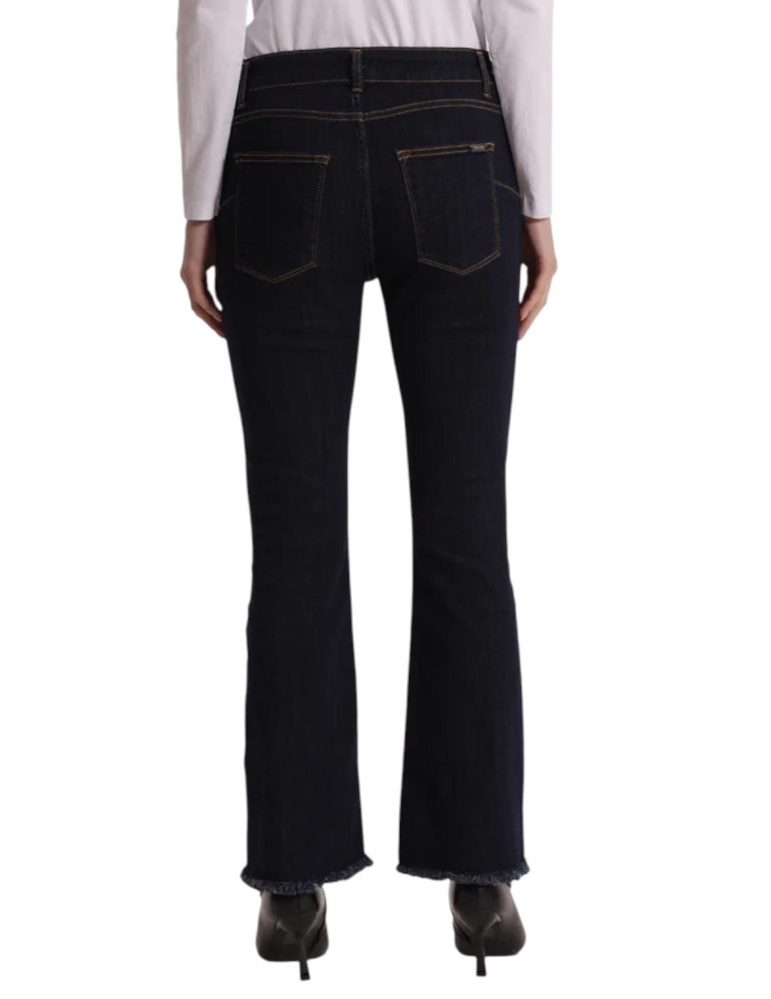 Pantalón Mimi-Muà Jeans Cropped Flare Azul