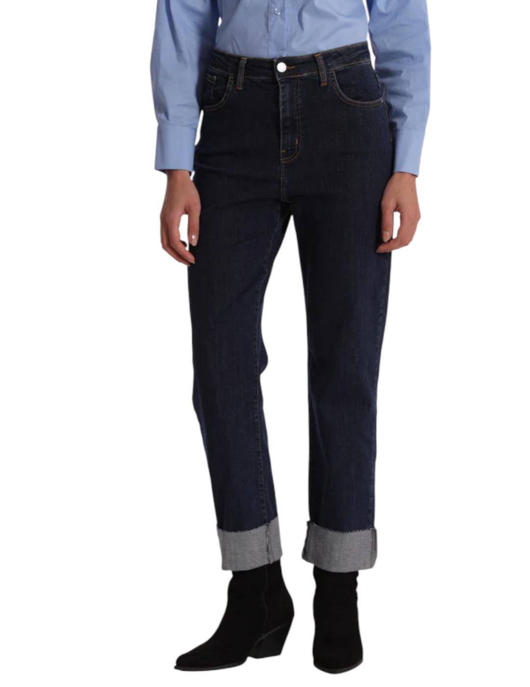 Pantalón Mimi-Muà Vaquero Con Vuelta Azul