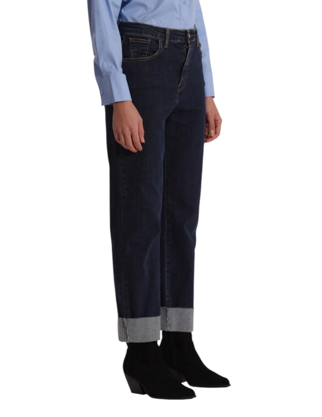 Pantalón Mimi-Muà Vaquero Con Vuelta Azul