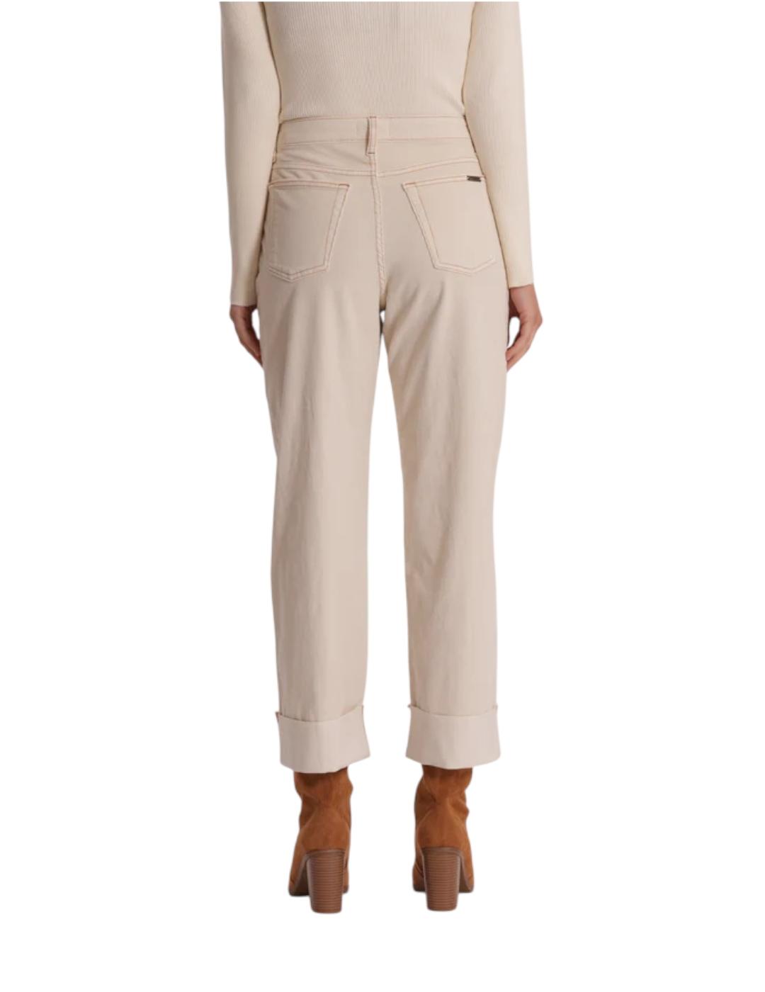 Pantalón Mimi-Muà Pana Con Vuelta Beige