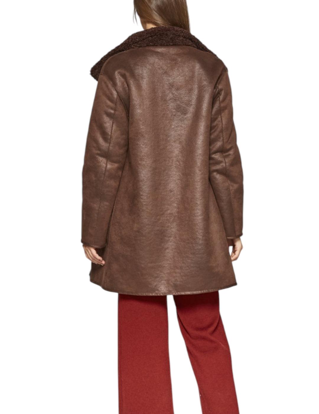 Abrigo VAN-DOS Reversible Marrón