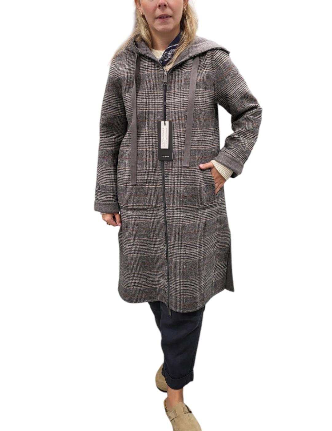 Abrigo VAN-DOS Gales Reversible Gris