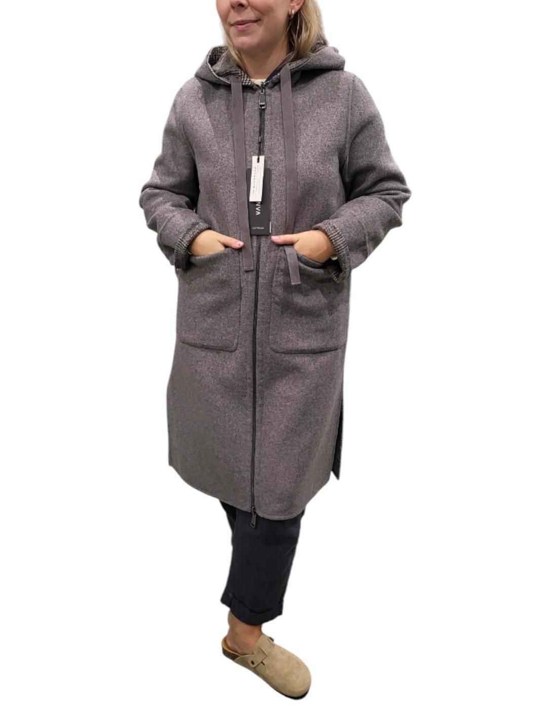 Abrigo VAN-DOS Gales Reversible Gris