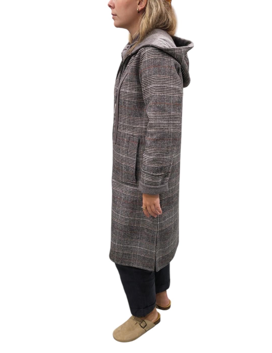 Abrigo VAN-DOS Gales Reversible Gris