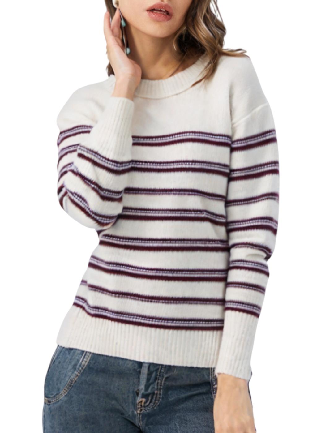 Jersey VAN-DOS Combinado Burdeos