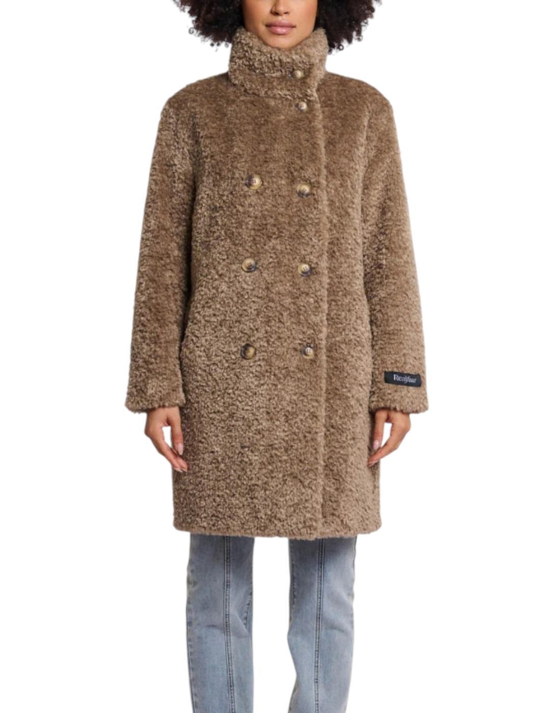 Abrigo Rino&Pelle Teddy Beige