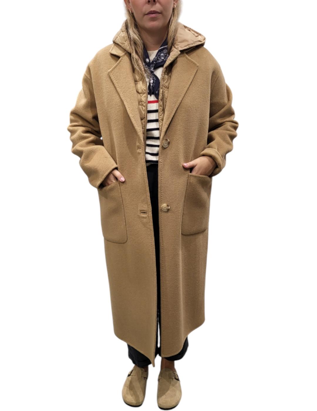 Abrigo Rino&Pelle Con Chaleco Camel