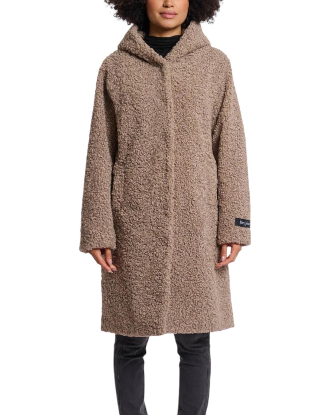 Abrigo Rino&Pelle Teddy Capucha Topo