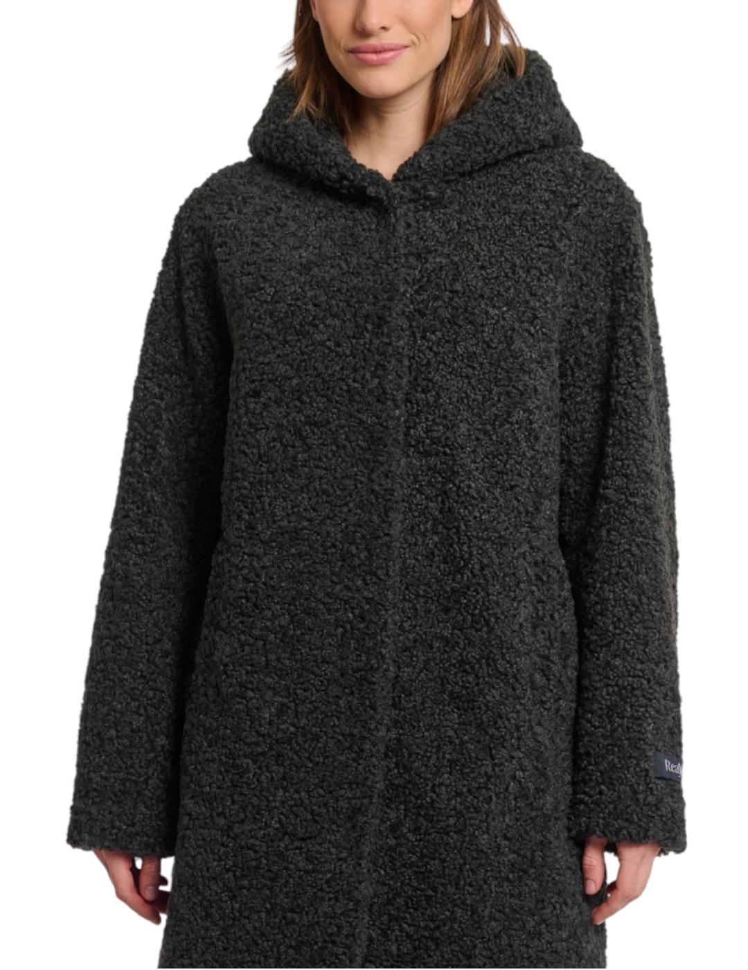 Abrigo Rino&Pelle Teddy Capucha Gris