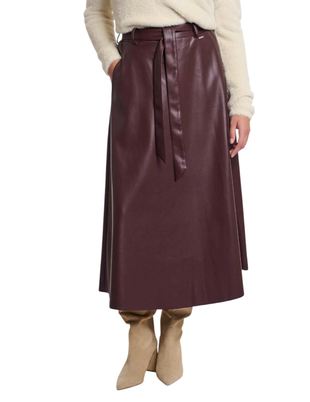 Falda Rino&Pelle Polipiel Marrón