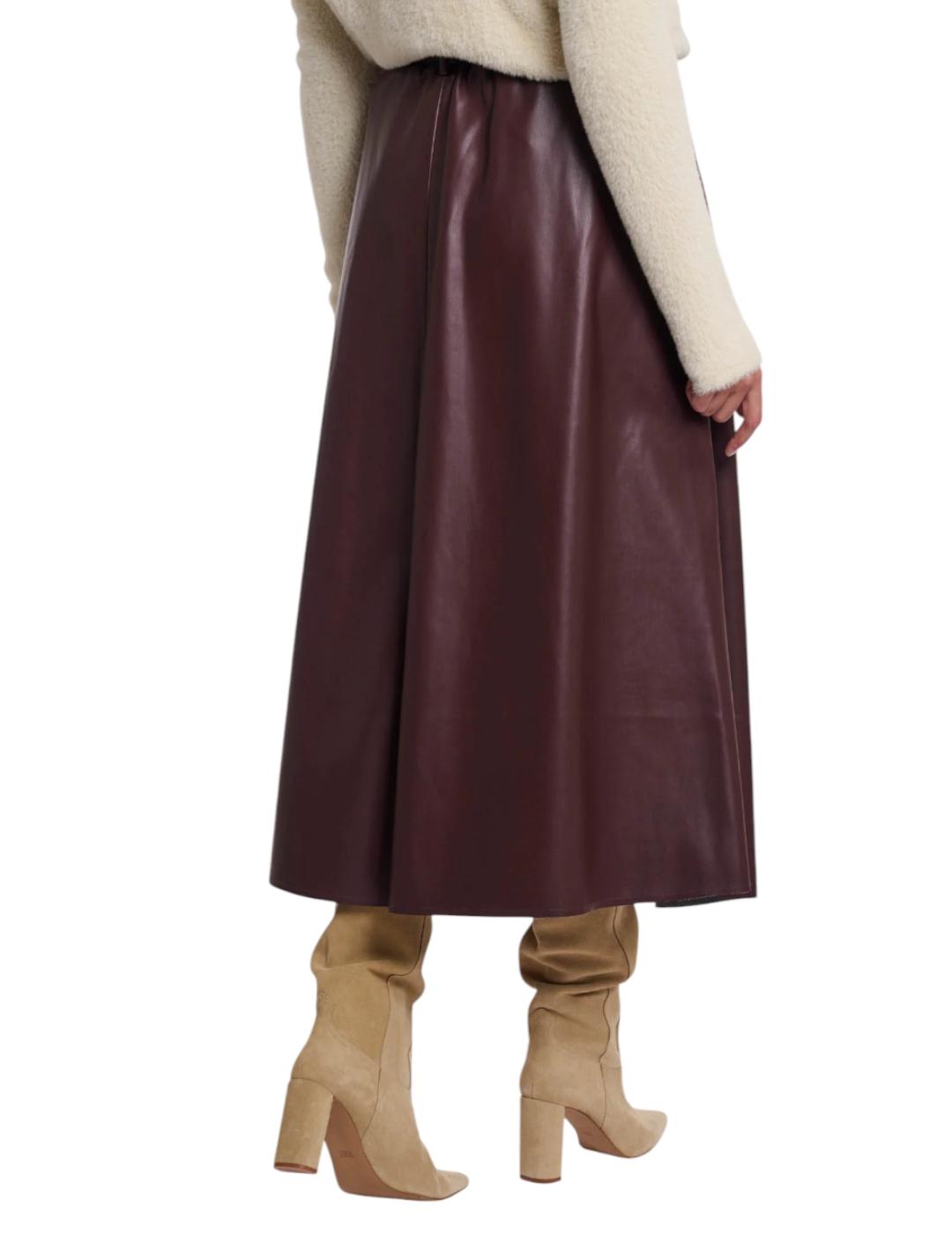Falda Rino&Pelle Polipiel Marrón
