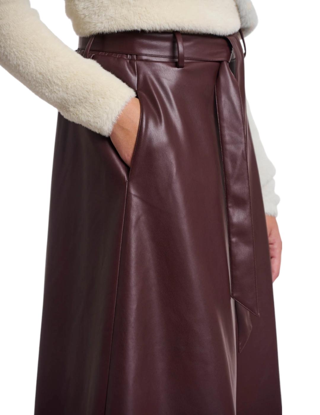 Falda Rino&Pelle Polipiel Marrón