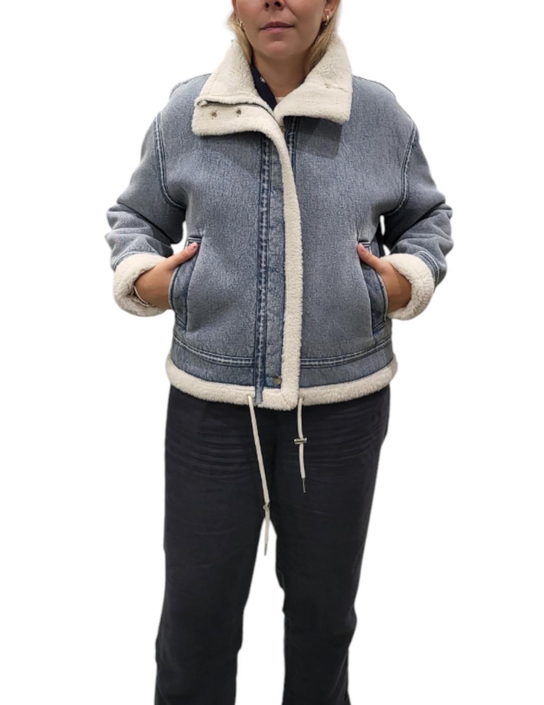 Cazadora Rino&Pelle Vaquera Borreguillo Azul