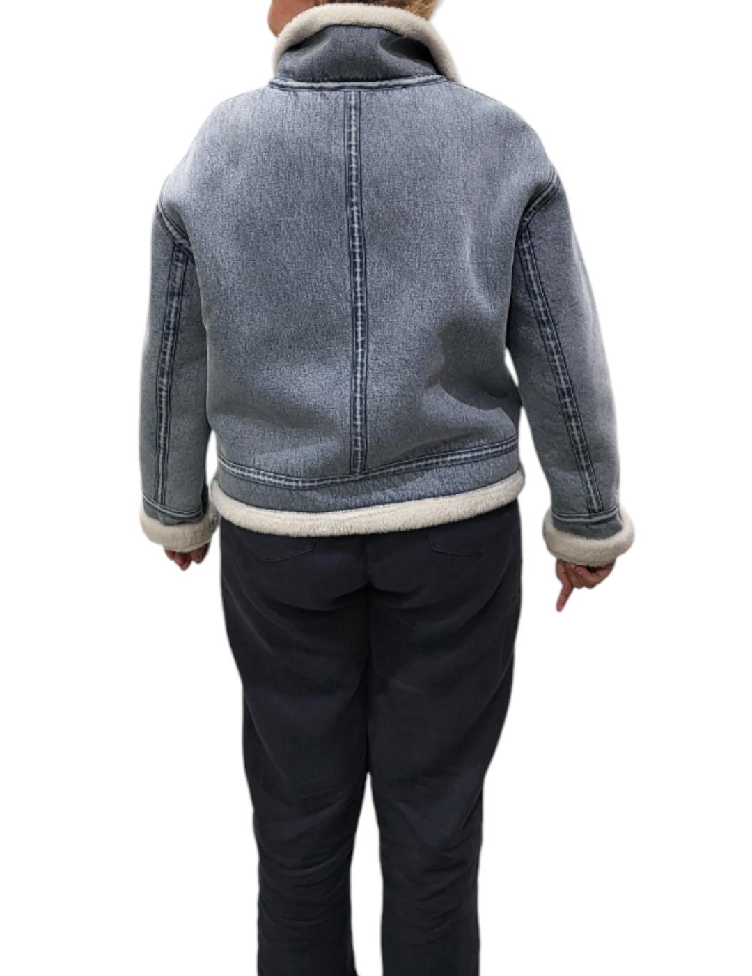 Cazadora Rino&Pelle Vaquera Borreguillo Azul