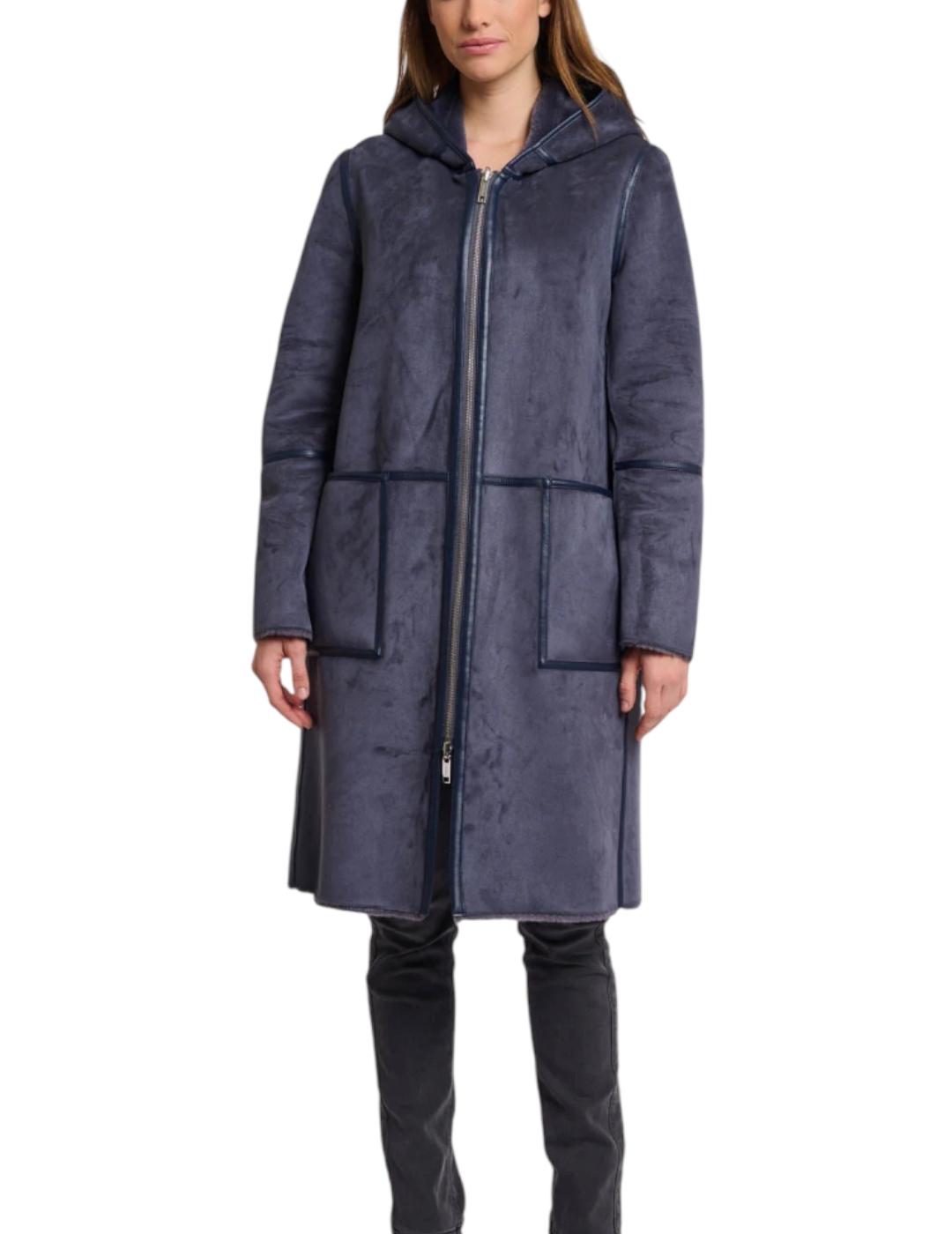 Abrigo Rino&Pelle Reversible Doble Faz Gris