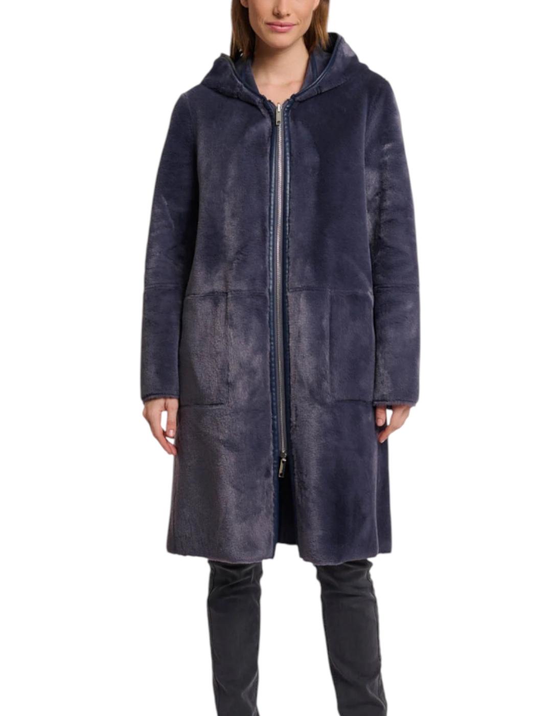 Abrigo Rino&Pelle Reversible Doble Faz Gris