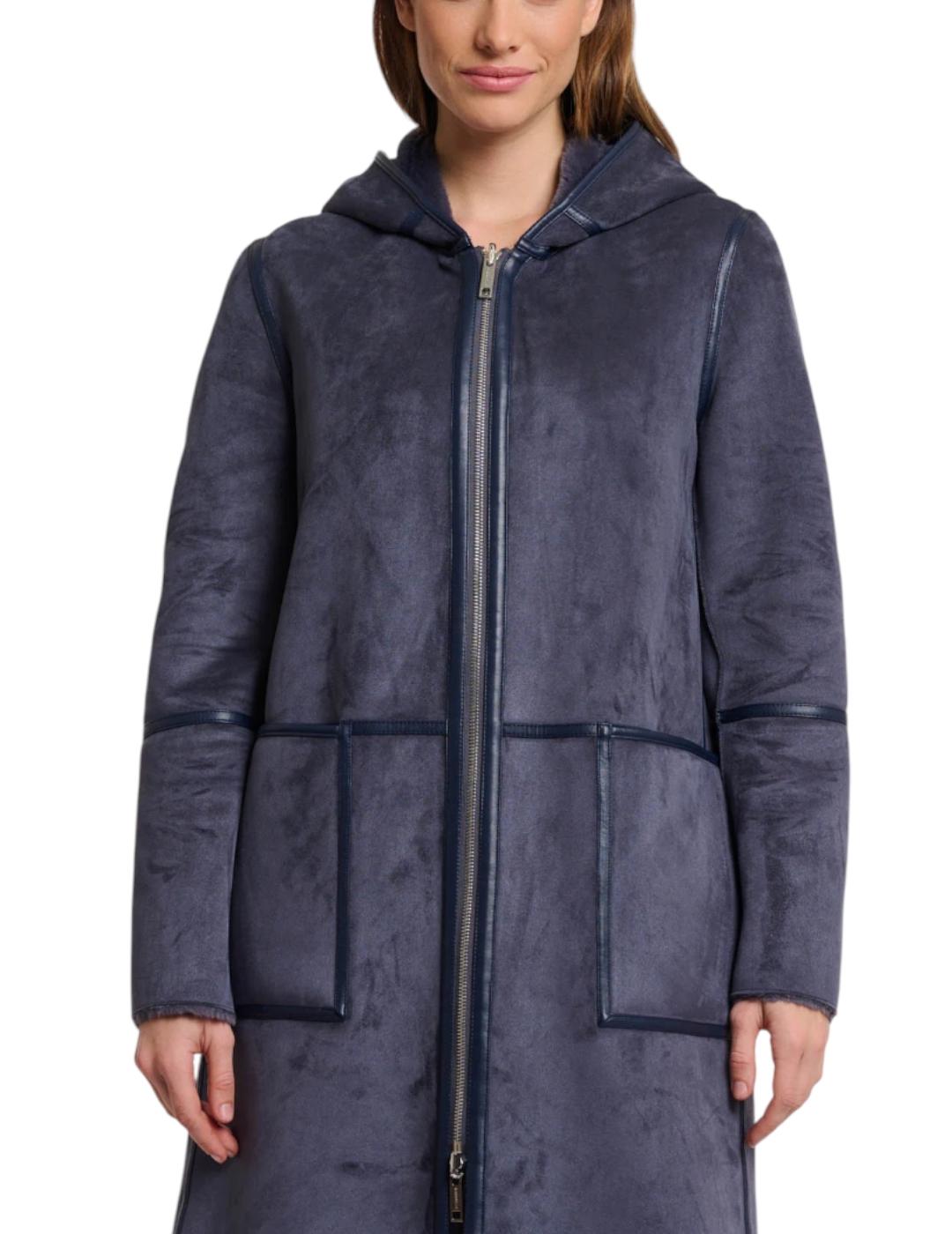 Abrigo Rino&Pelle Reversible Doble Faz Gris