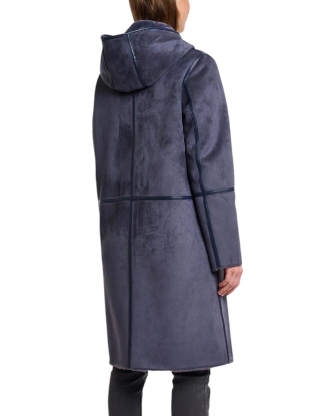 Abrigo Rino&Pelle Reversible Doble Faz Gris