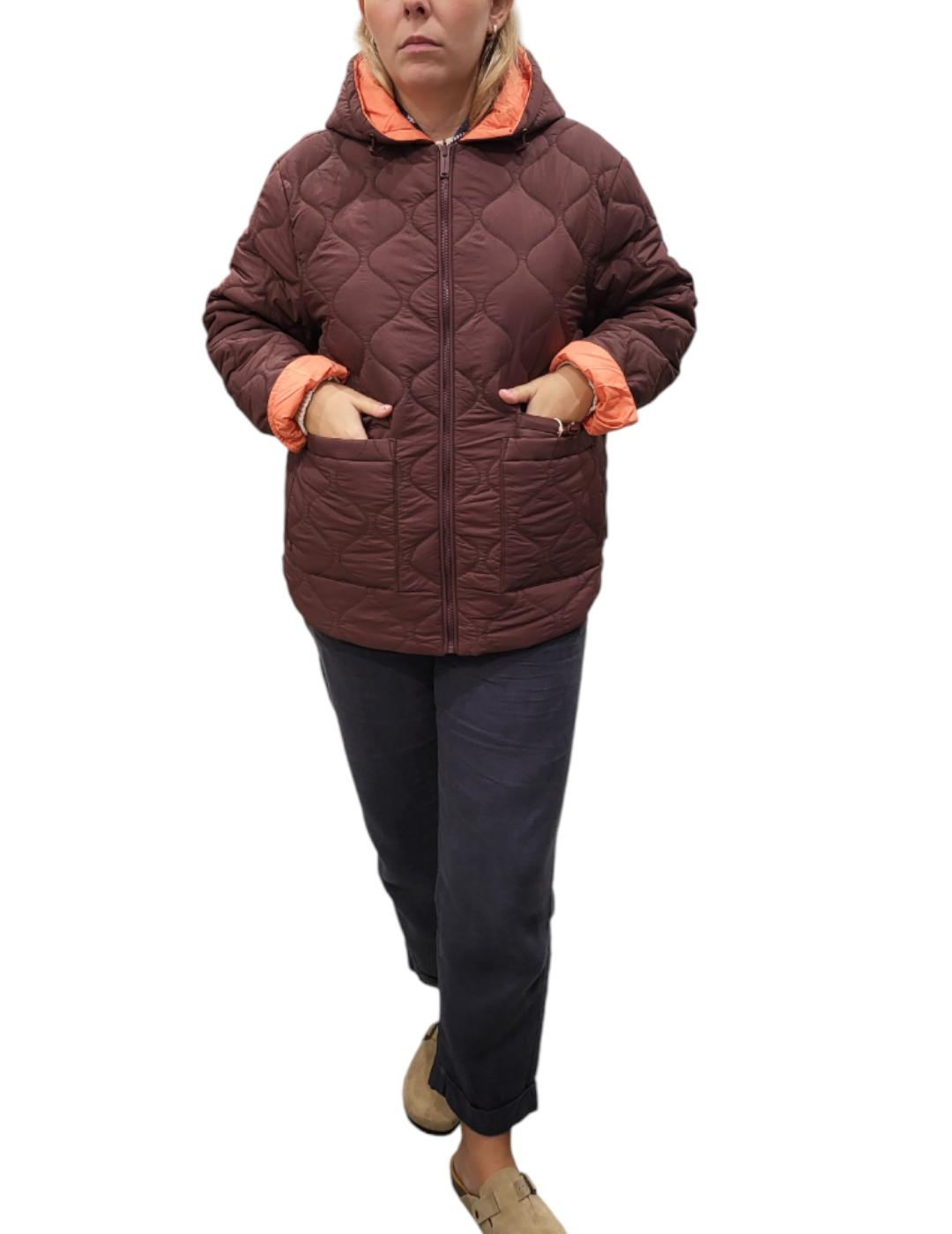 Chaqueta Rino&Pelle Reversible Guateada Marrón