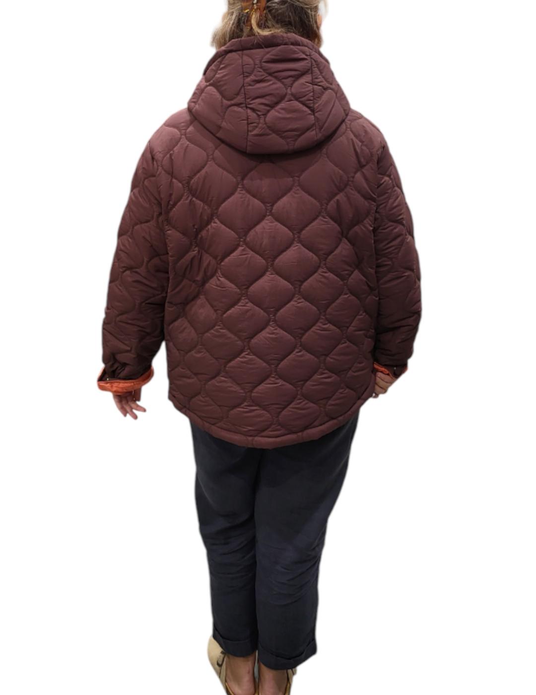 Chaqueta Rino&Pelle Reversible Guateada Marrón