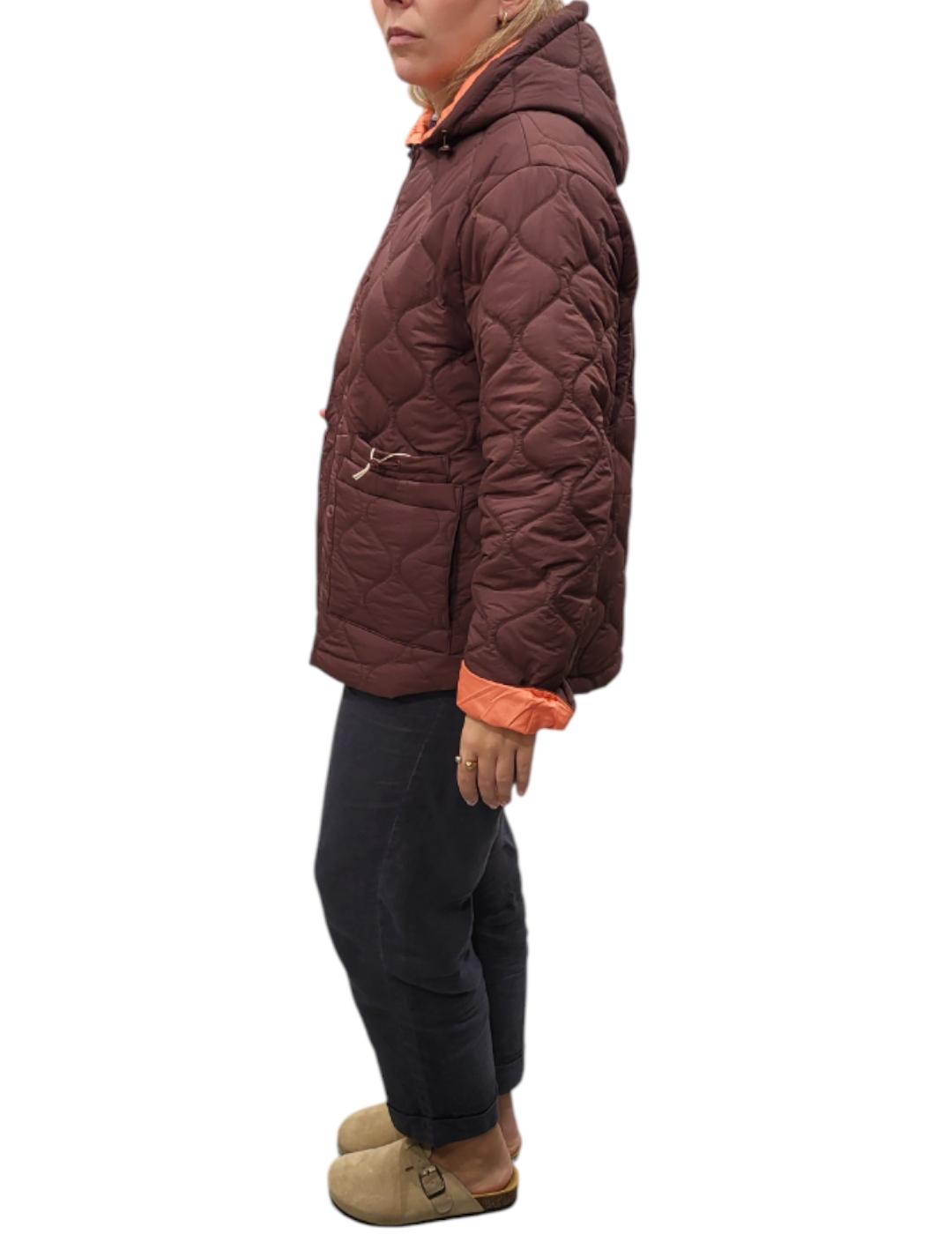 Chaqueta Rino&Pelle Reversible Guateada Marrón