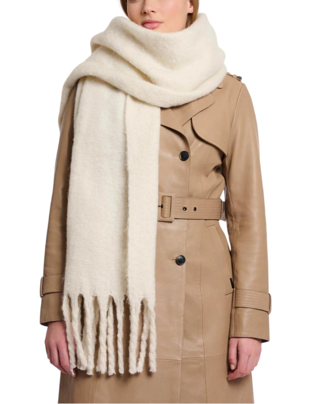 Bufanda Rino&Pelle Flecos Crudo