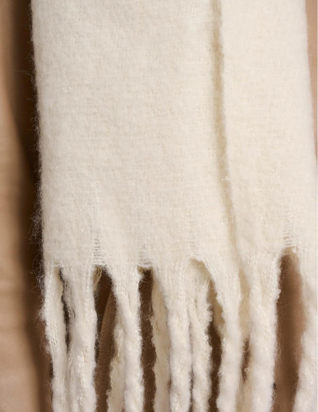 Bufanda Rino&Pelle Flecos Crudo