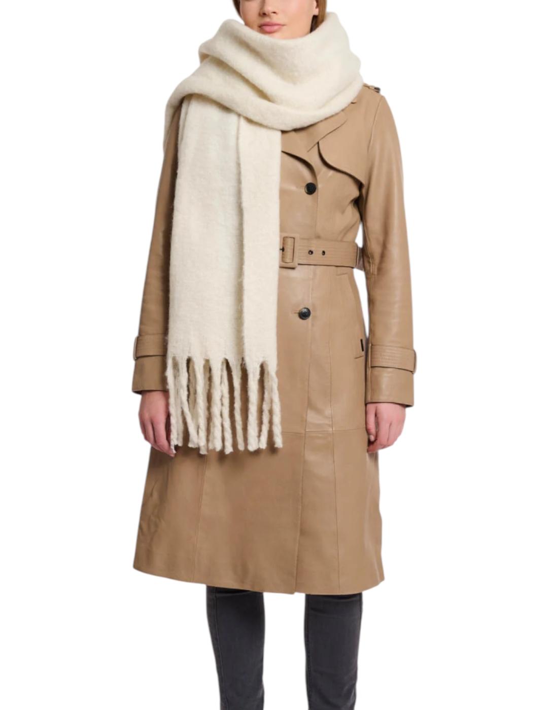 Bufanda Rino&Pelle Flecos Crudo