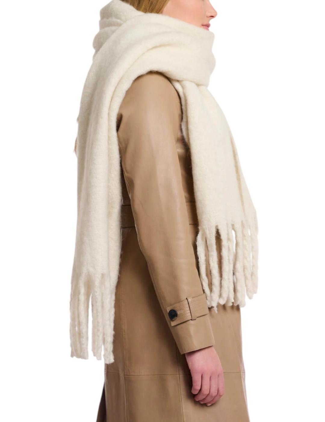 Bufanda Rino&Pelle Flecos Crudo