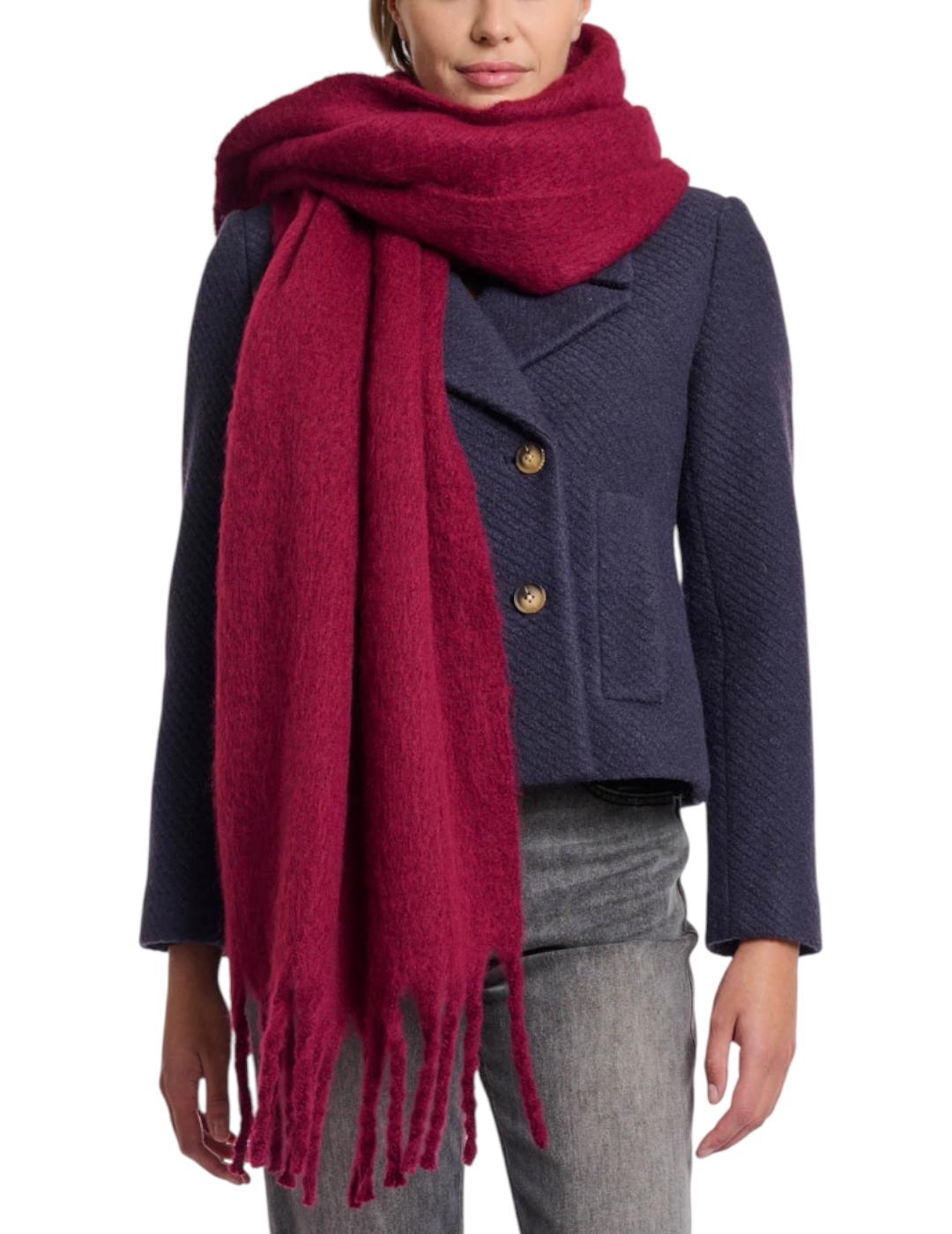 Bufanda Rino&Pelle Flecos Burdeos