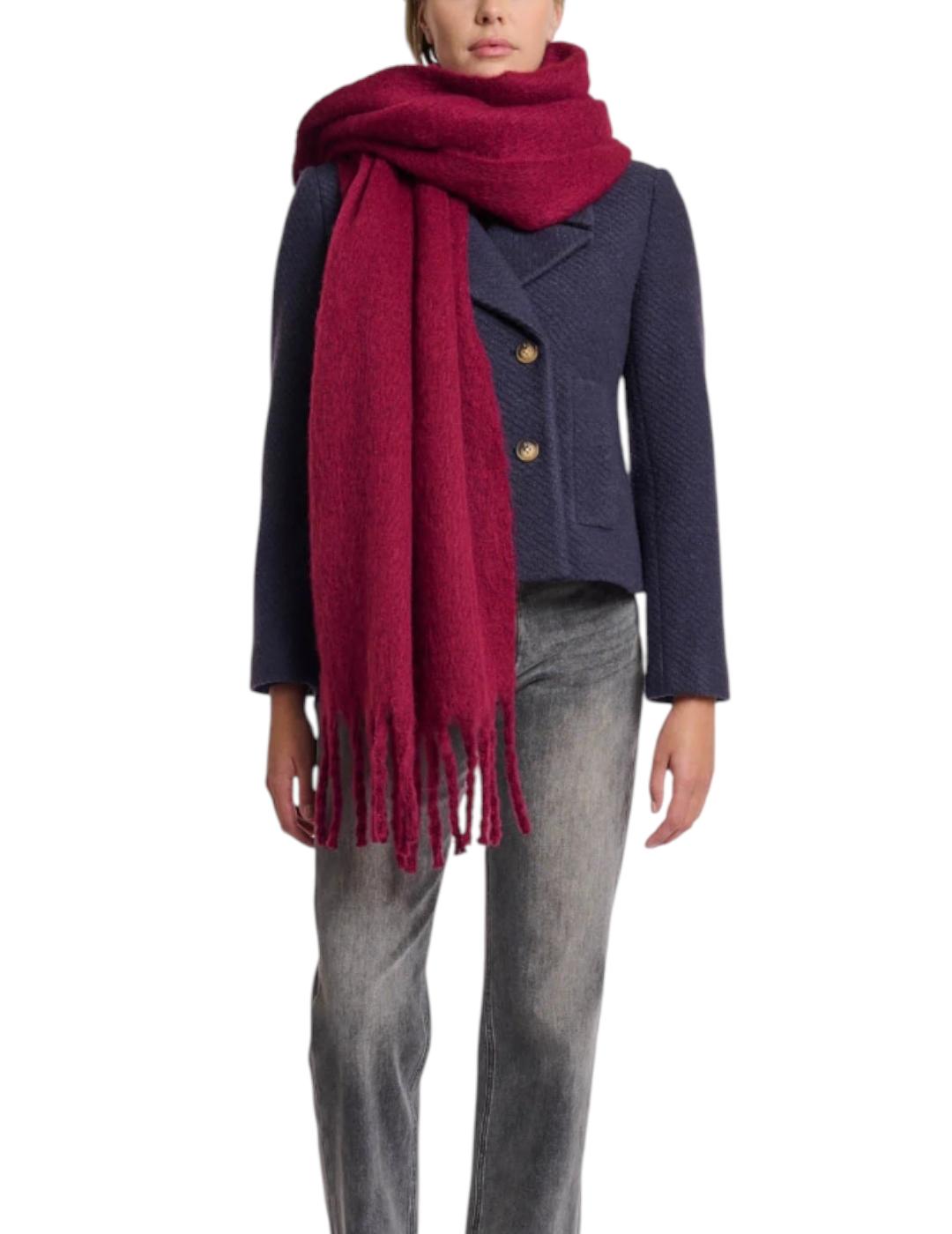 Bufanda Rino&Pelle Flecos Burdeos