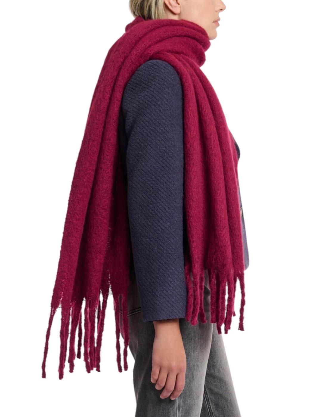 Bufanda Rino&Pelle Flecos Burdeos