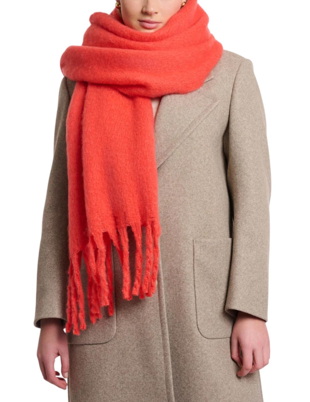 Bufanda Rino&Pelle Flecos Naranja