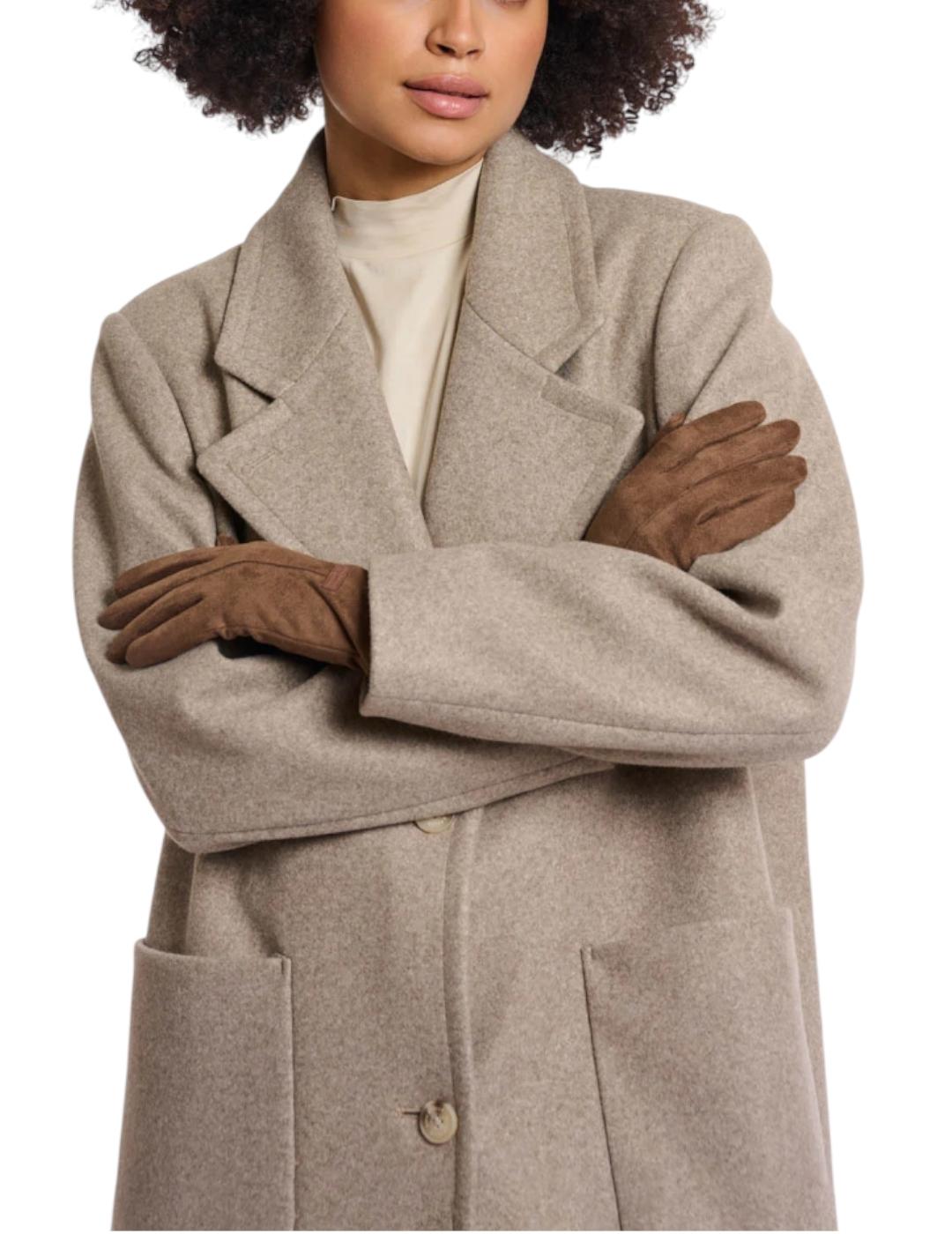 Guantes Rino&Pelle Pelo Marrón