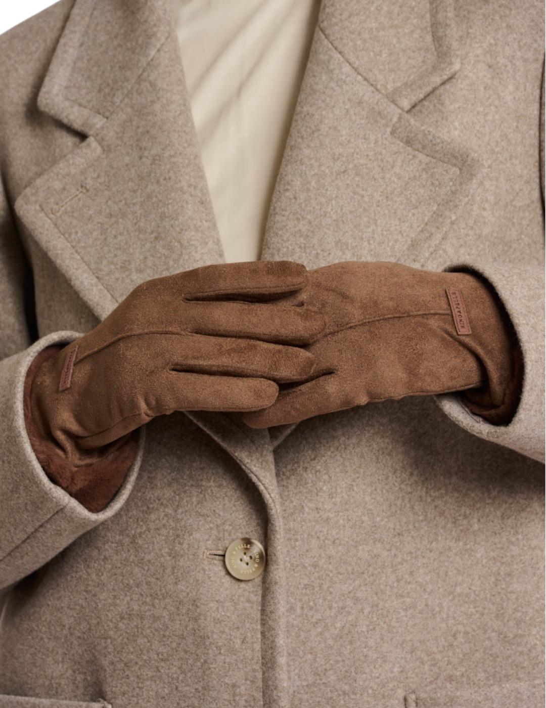 Guantes Rino&Pelle Pelo Marrón