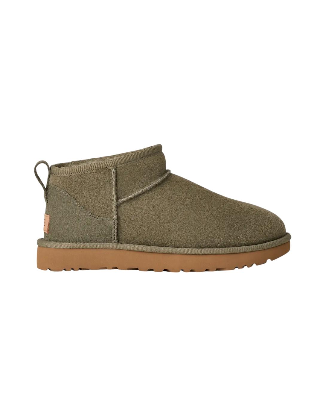 Botín Ugg Classic Ultra Mini Moss Green