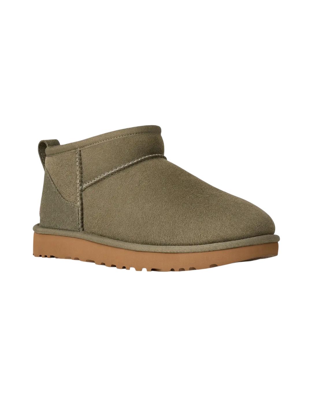 Botín Ugg Classic Ultra Mini Moss Green