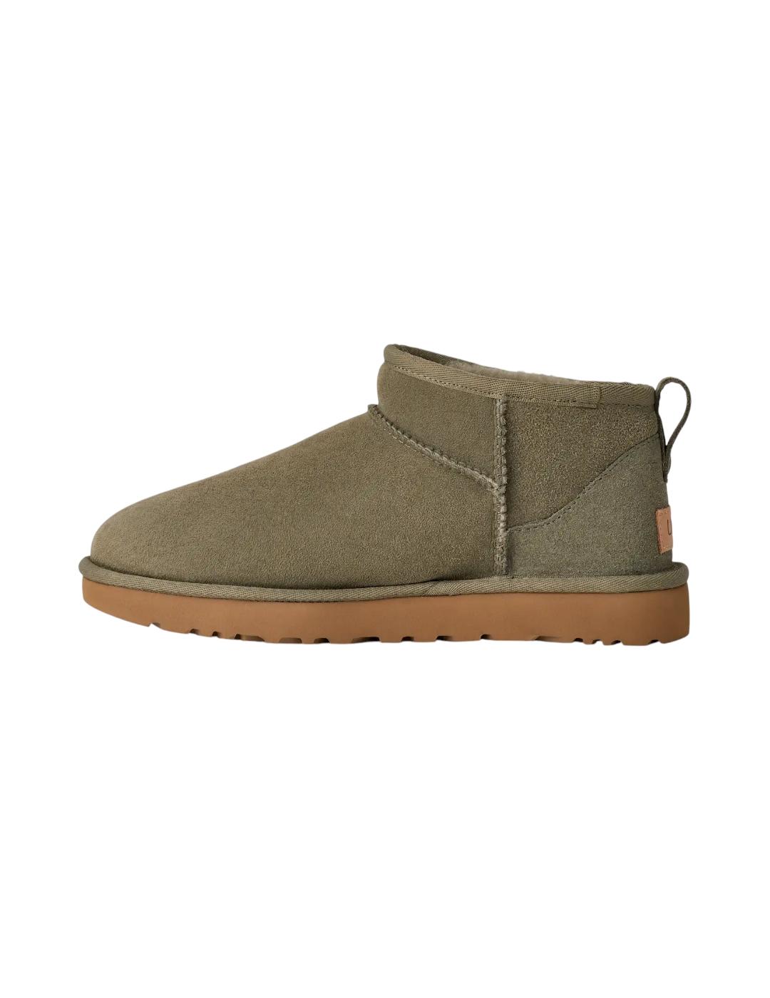 Botín Ugg Classic Ultra Mini Moss Green
